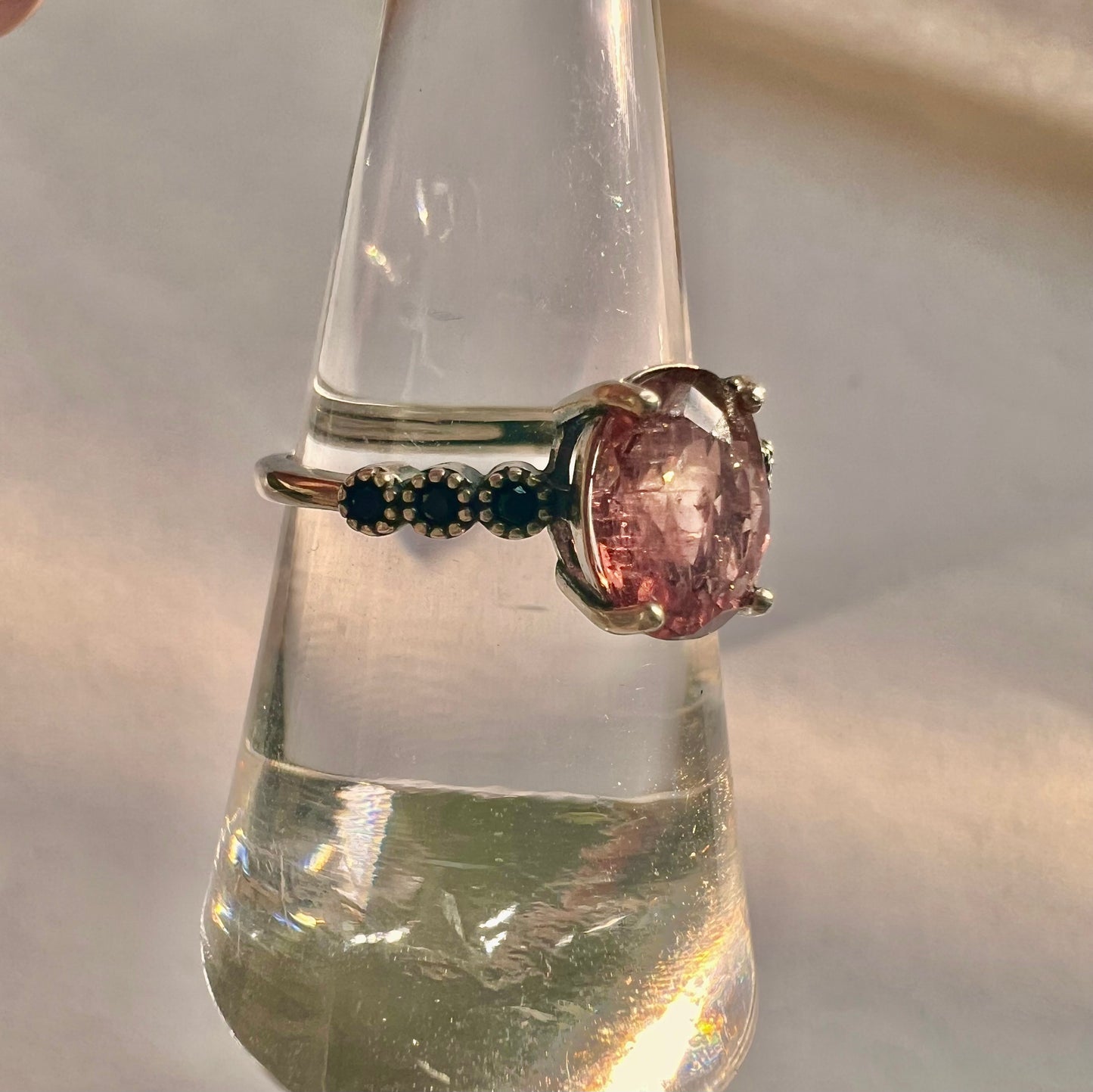 Vintage Strawberry Quartz Ring