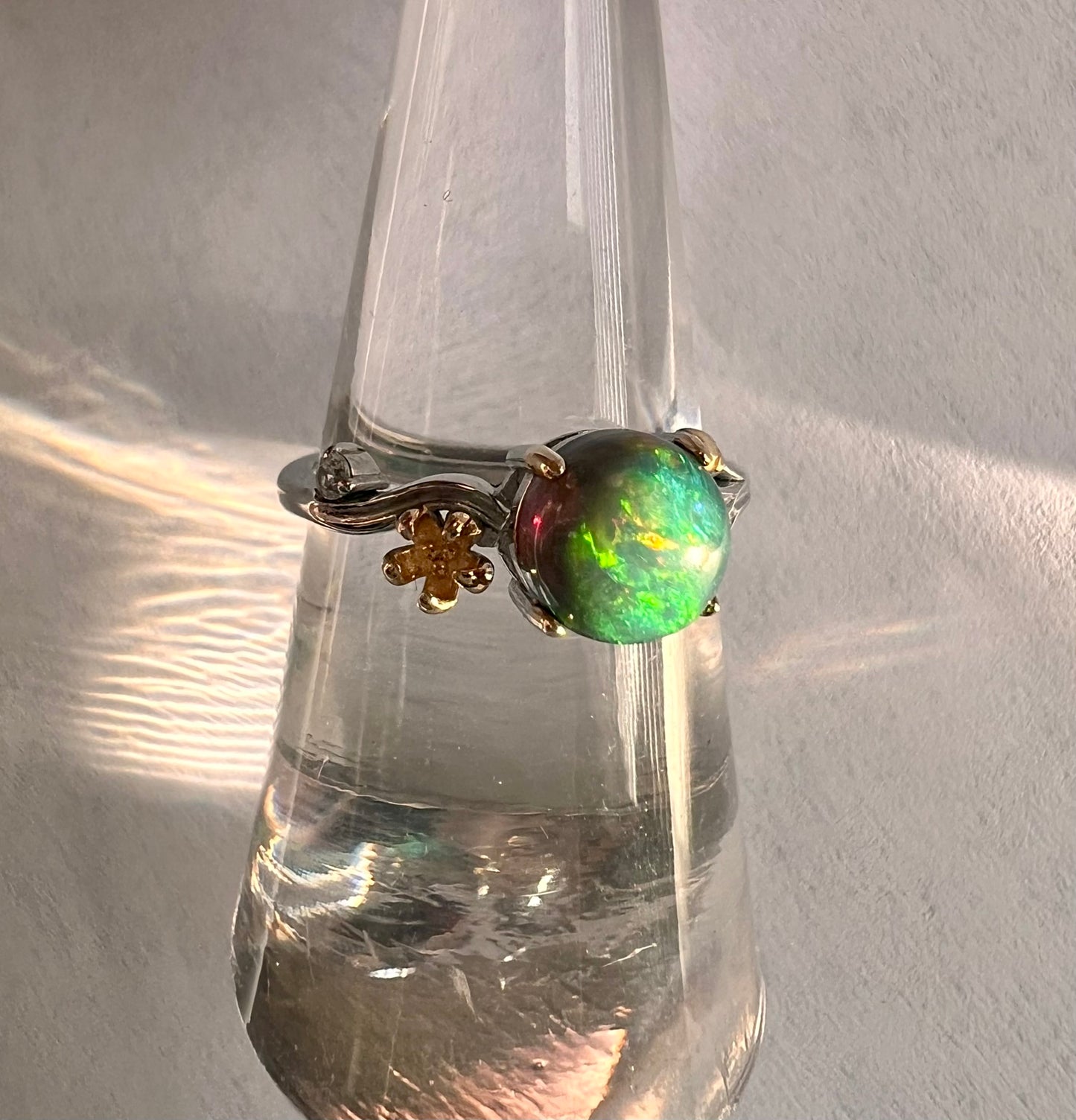Green Opal Ring