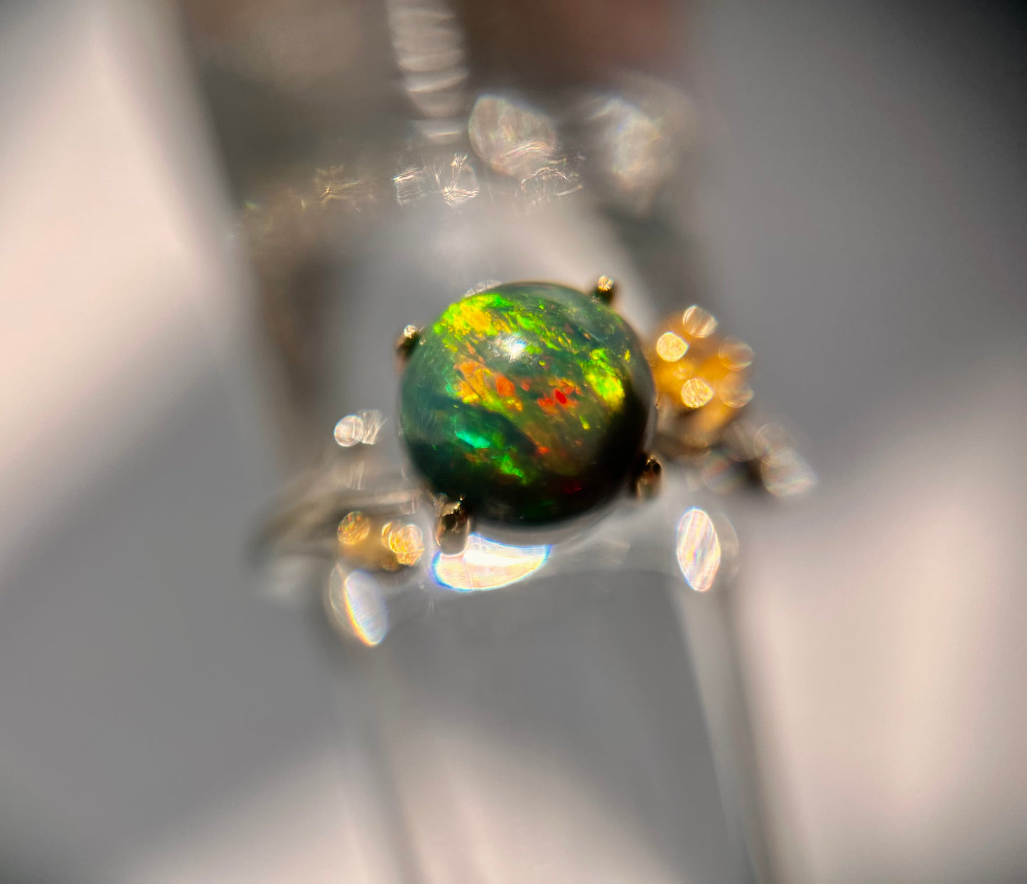 Green Opal Ring